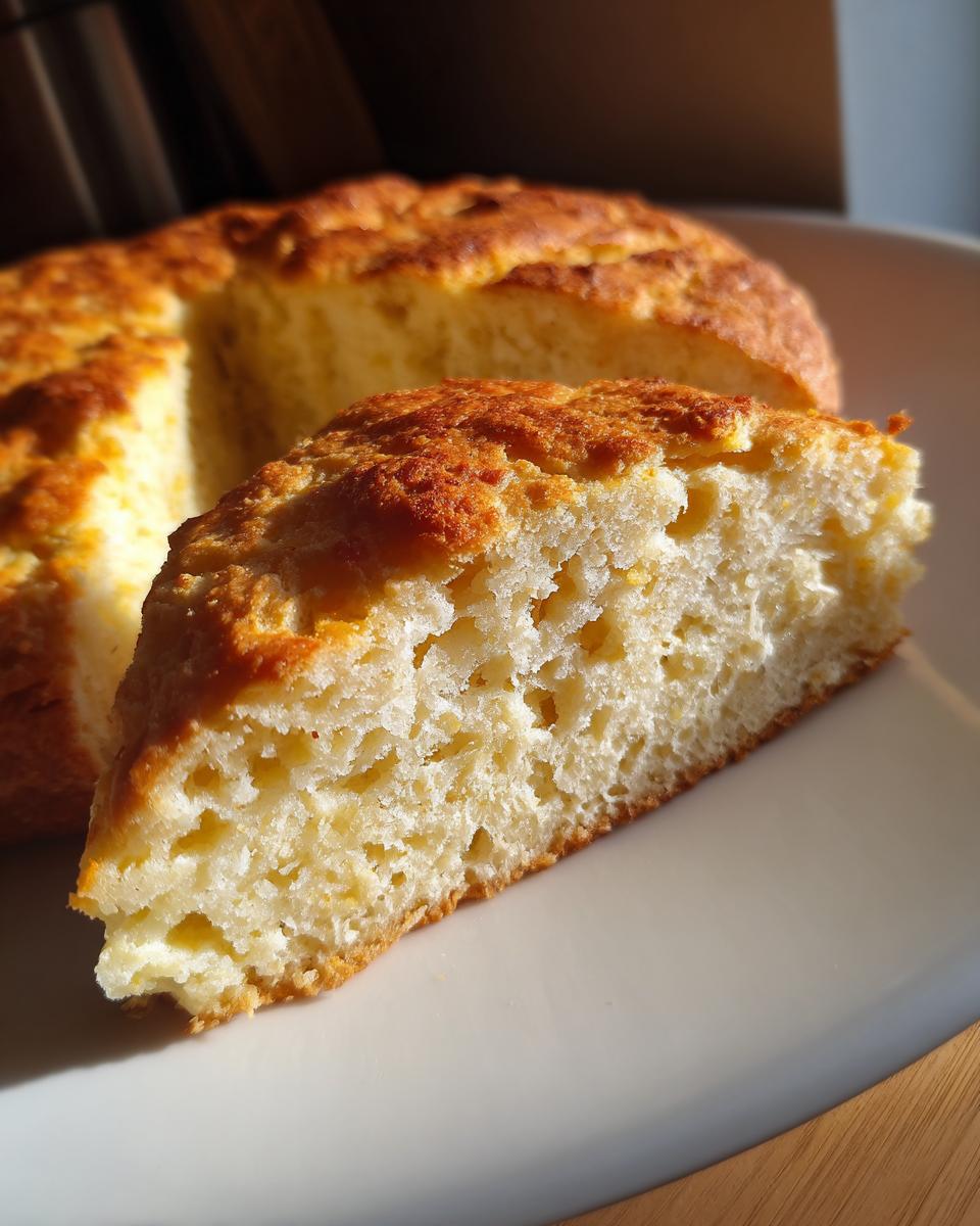 Close-up of a fluffy slice showing the interior texture of the 4 ingredient keto pizza crust.