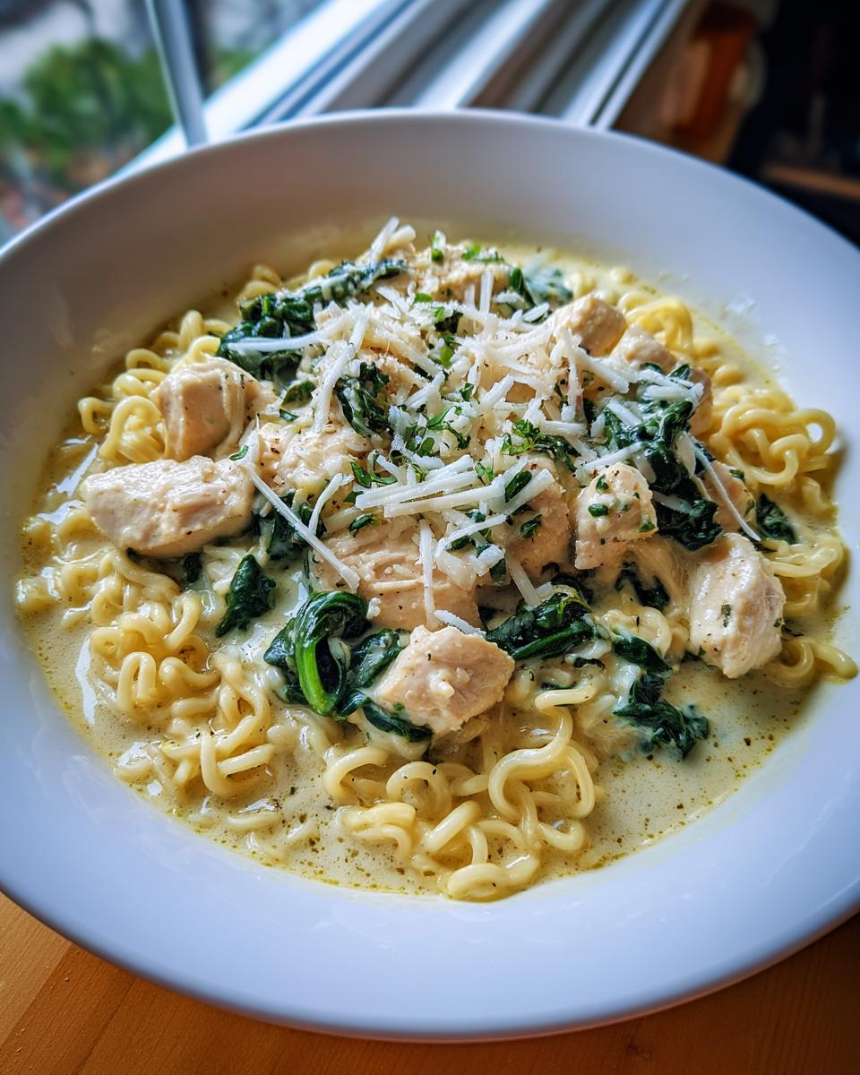 creamy garlic chicken ramen - Other 3