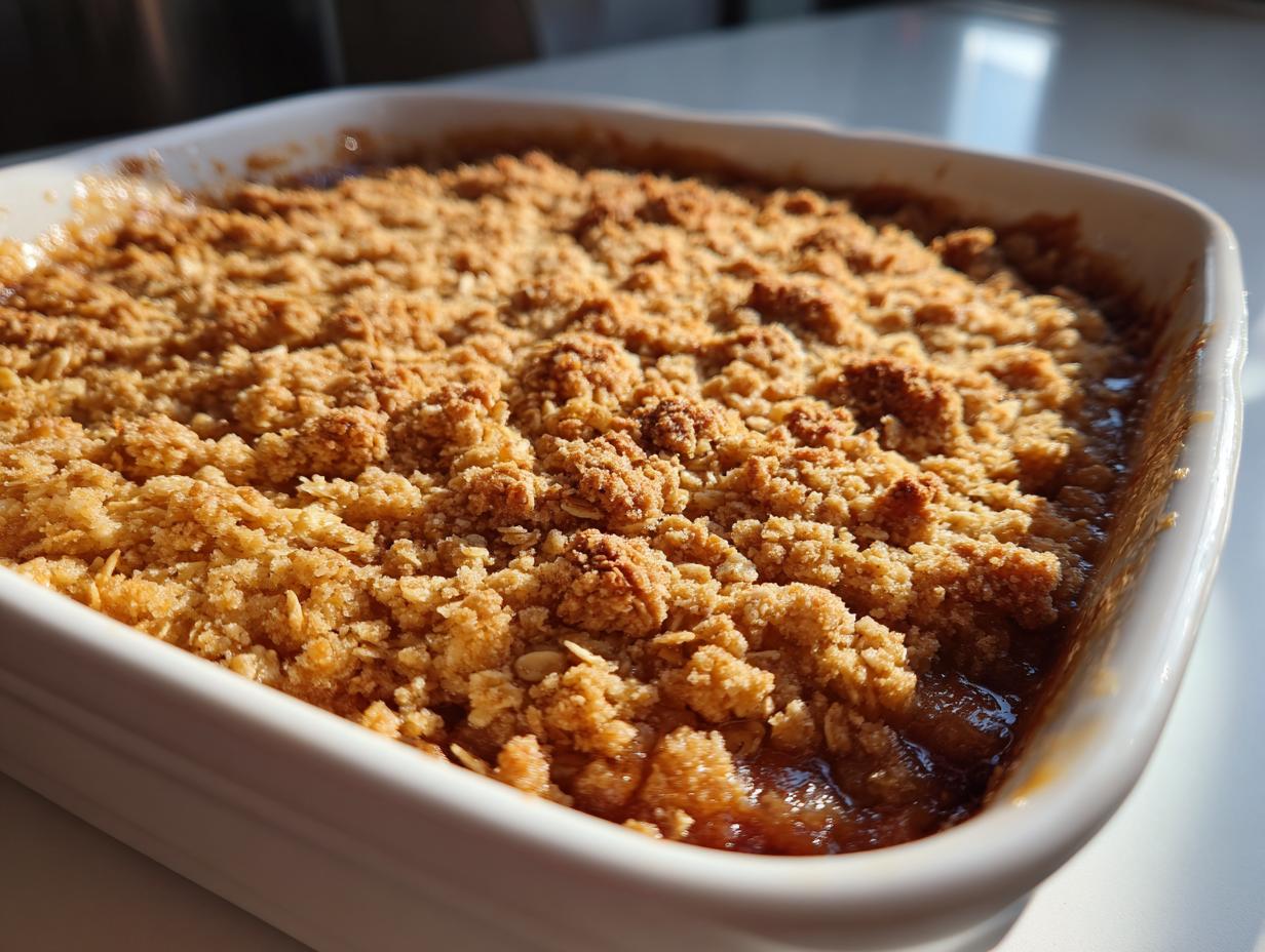 rhubarb crisp - Featured